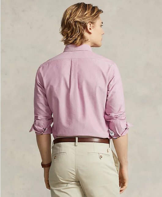 Polo Ralph Lauren Men's Garment Dyed Button Down Oxford Shirt Red Medium