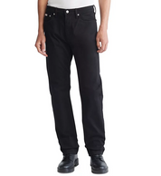 Calvin Klein Men's Standard Straight Fit Stretch Jeans Forever Black 32 x 30