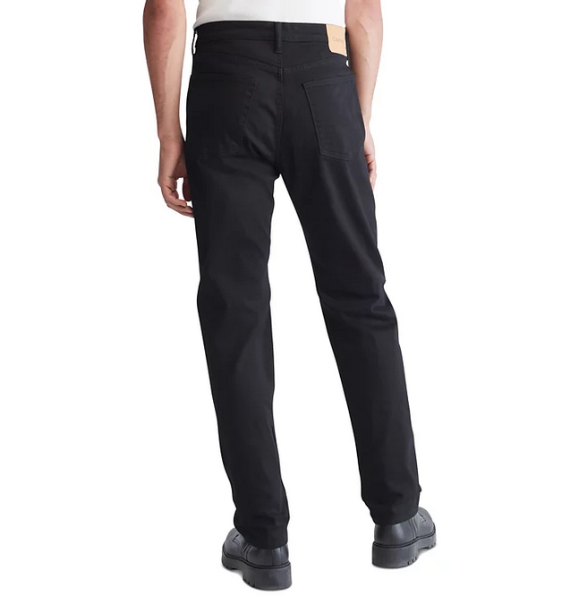 Calvin Klein Men's Standard Straight Fit Stretch Jeans Forever Black 34 x 30