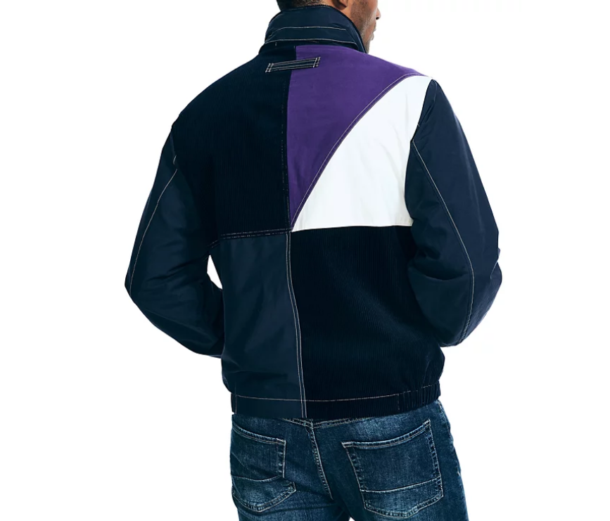 Nautica Men's Classic Fit Hooded Sailing Jacket Navy Blue Large