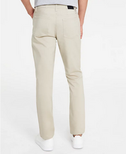 Calvin Klein Men's CK Move 365 Slim Fit Performance Dress Pants Beige 32 x 30