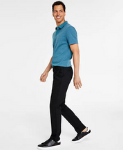 Calvin Klein Men's Slim Fit Modern Stretch Chino Dress Pants Black 38 x 30