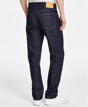Calvin Klein Men's Standard Straight Fit Stretch Jeans Blue Rinse Blue 38 x 30