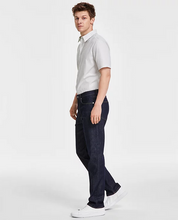 Calvin Klein Men's Standard Straight Fit Stretch Jeans Blue Rinse Blue 38 x 30