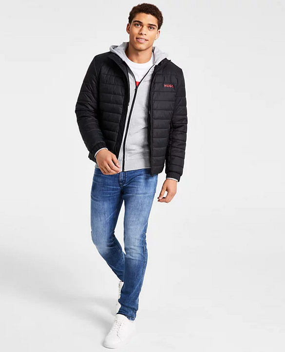 Hugo Boss Men's Benti2221 Slim Fit Quilted Jacket Black Medium
