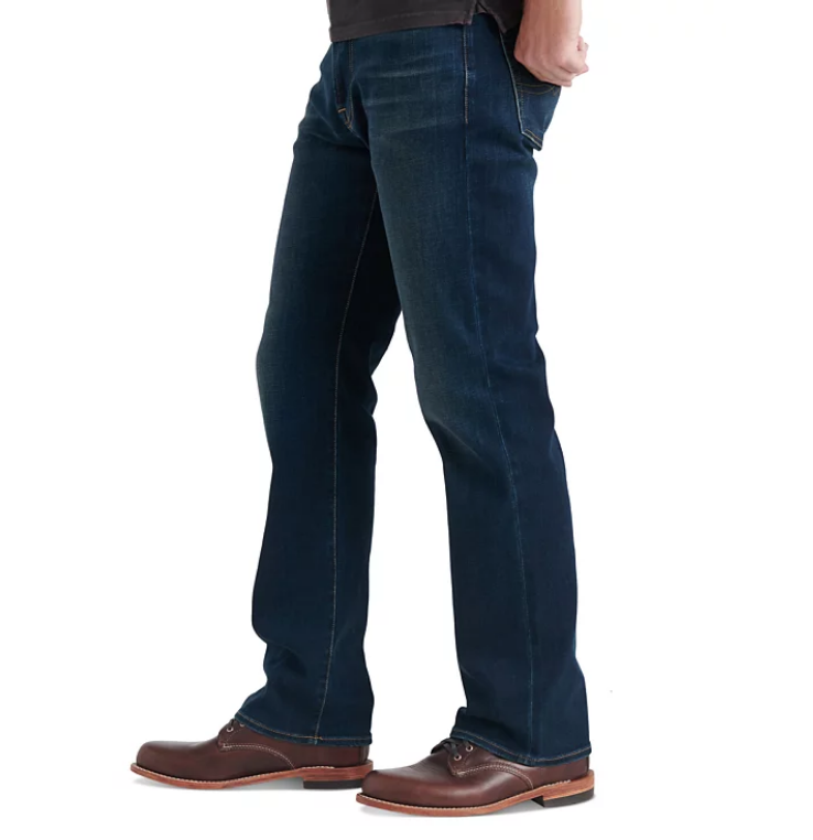 Lucky Brand Men's 181 Relaxed Straight Fit Jeans Balsam Blue 33 x 32