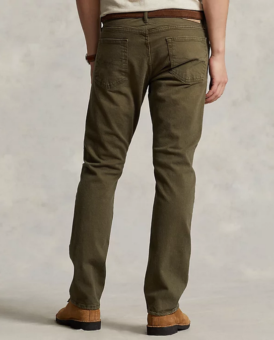 Polo Ralph Lauren Mens Slim fit Denim Jeans 36 / 30 Olive Green Solid
