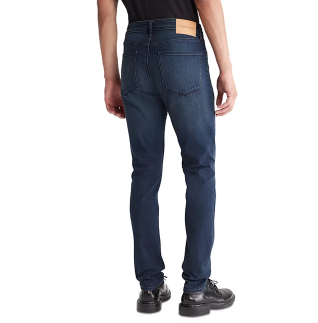 Calvin Klein Mens Skinny Fit Jeans Boston Blue Black 32 x 30