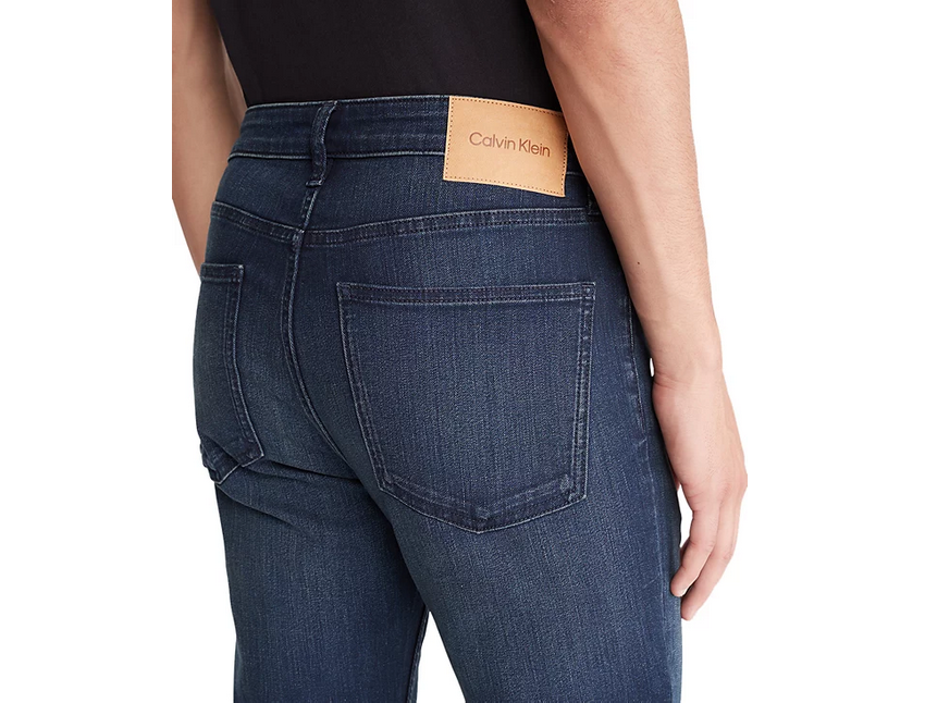 Calvin Klein Mens Skinny Fit Jeans Boston Blue Black 32 x 30