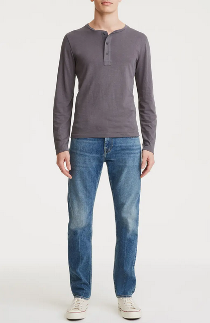 7For All Man Kind Men's The Straight Tapered Straight Leg Jeans Blue 34