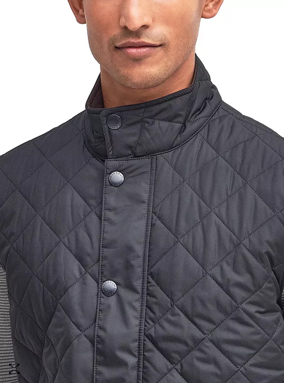 Barbour Mens Lowerdale Quilted Vest Navy Blue Small