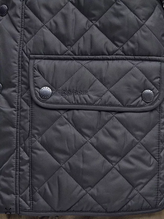 Barbour Mens Lowerdale Quilted Vest Navy Blue Small