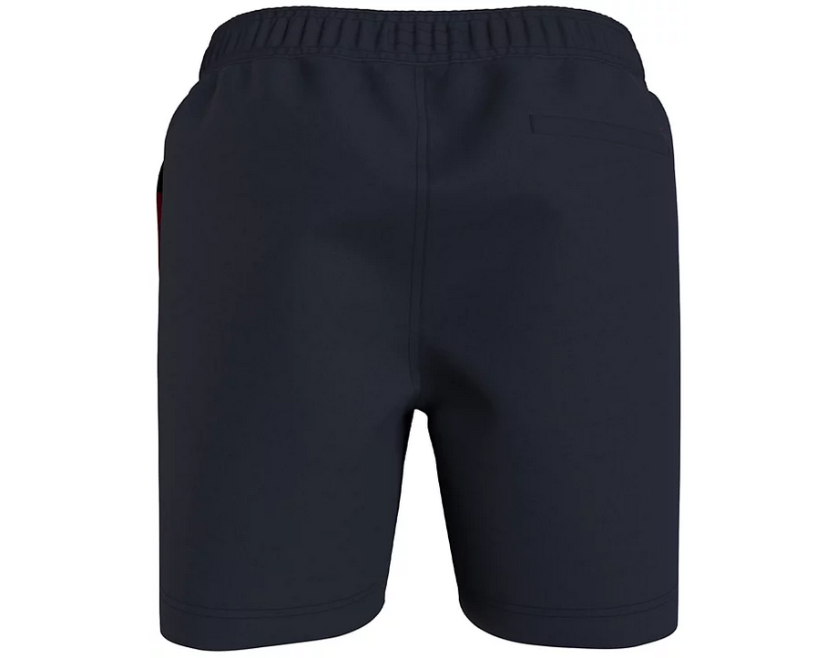 Tommy Hilfiger Men's Big & Tall Signature Flag 10" Swim Trunk Blue XLT