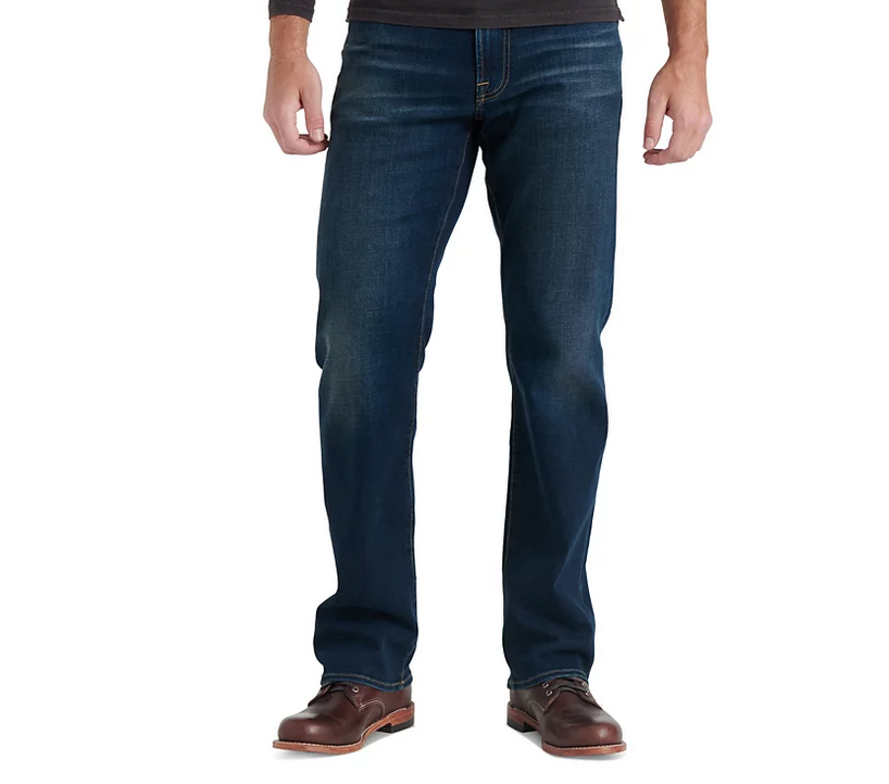 Lucky Brand Men's 181 Relaxed Straight Fit COOLMAX Jeans Balsam Blue 40 x 32