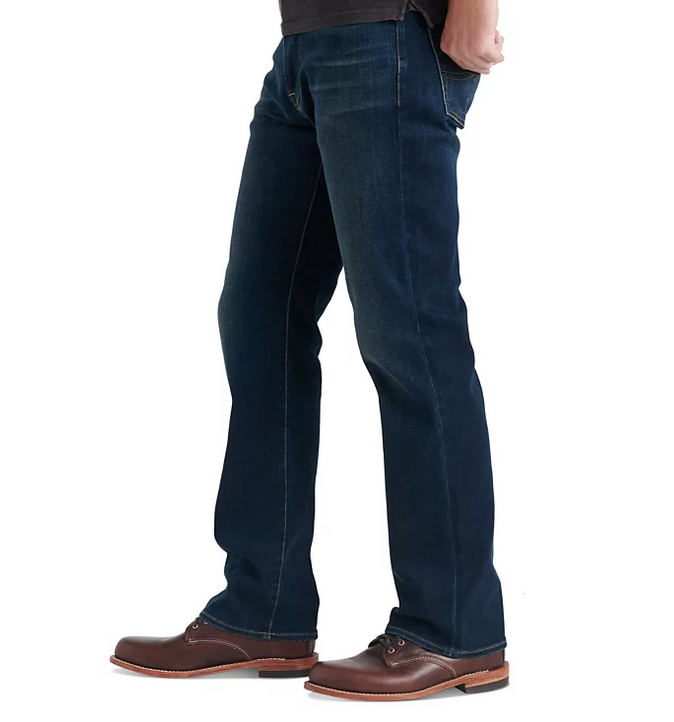 Lucky Brand Men's 181 Relaxed Straight Fit COOLMAX Jeans Balsam Blue 40 x 32