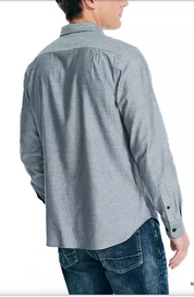 Nautica Mens Classic Fit Striped Button Down Shirt Blue XL
