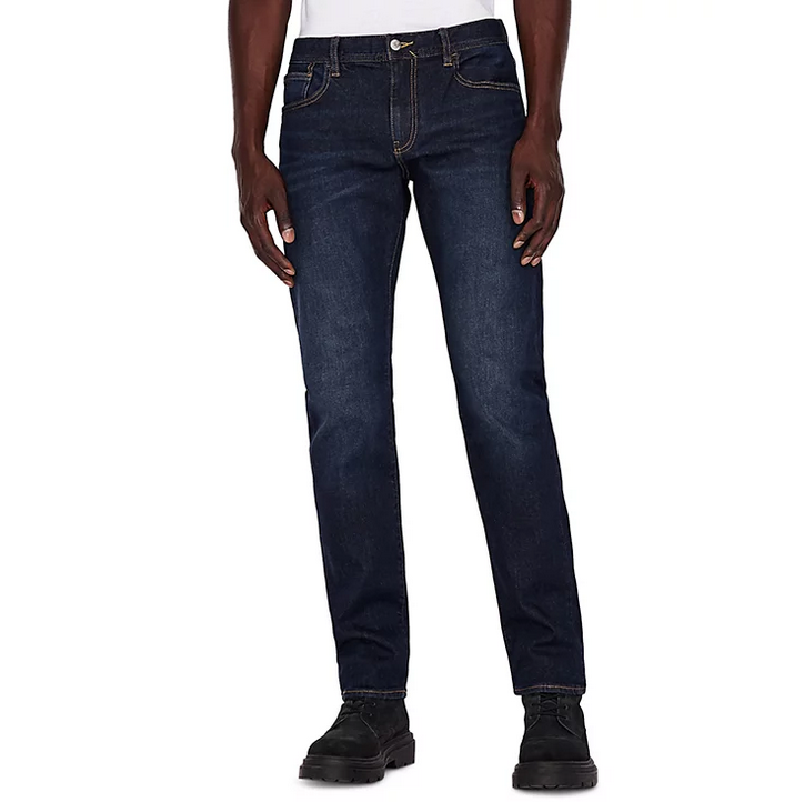 A|X Armani Exchange Men's 5 Pocket Slim Fit Denim Jeans Dark Blue 30 x 32
