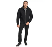 Calvin Klein Men's Wool Bomber Jacket With Knit Trim Black 2XL