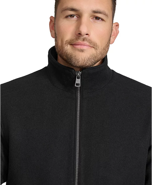 Calvin Klein Mens Bomber Jacket Coat Small Black Solid