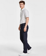 Calvin Klein Mens Straight fit Jeans Denim Pants 34 / 30 Blue Solid Stretch