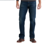 Lucky Brand Men's 181 Relaxed Straight Fit COOLMAX Stretch Jeans Blue 38 x 30