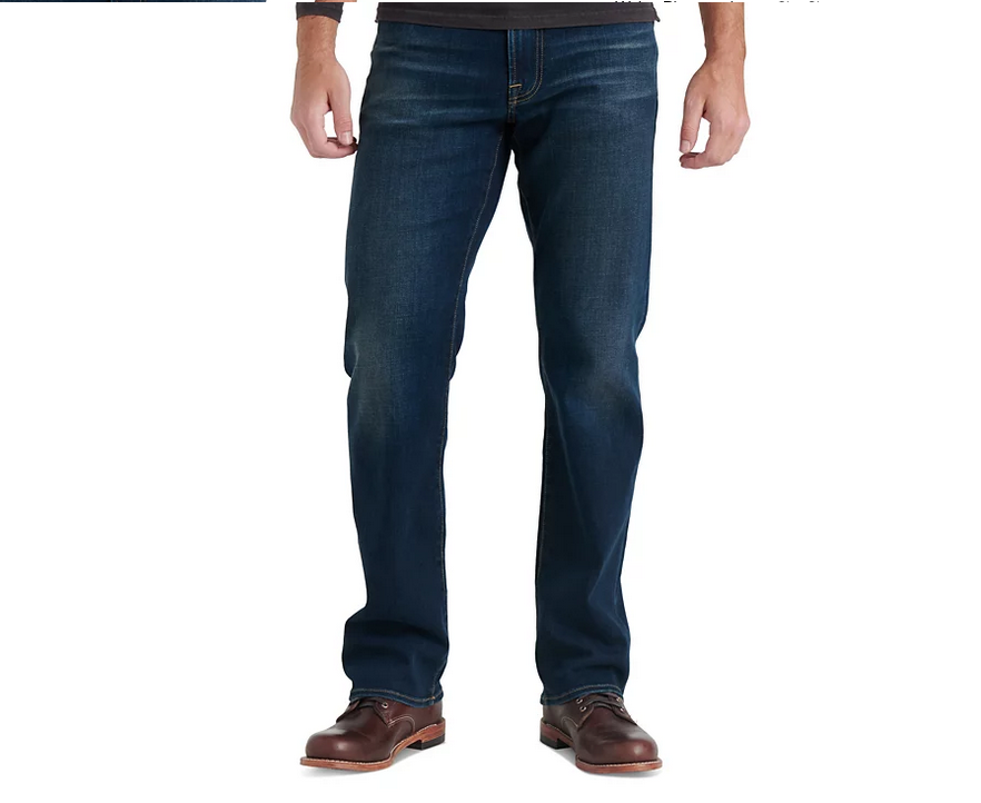 Lucky Brand Men's 181 Relaxed Straight Fit COOLMAX Stretch Jeans Blue 38 x 30