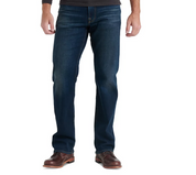 Lucky Brand 181 Mens Relaxed Straight fit Denim Jeans 36 / 30 Blue Solid