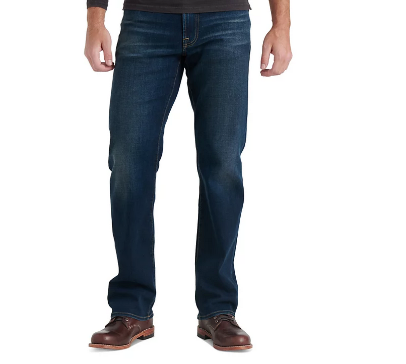 Lucky Brand 181 Mens Relaxed Straight fit Denim Jeans 36 / 30 Blue Solid