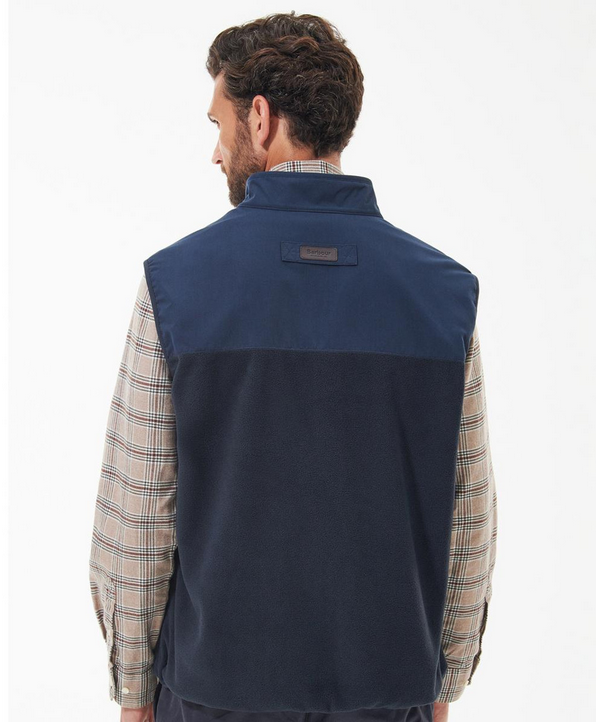 Barbour Men's Country Full Zip Fleece Vest Blue 2XL