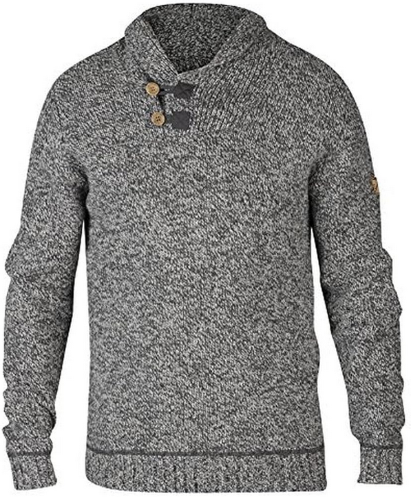Fjällräven Men's Lada Shawl Neck Sweater Grey Small