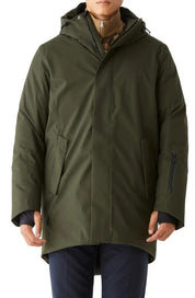 Frank And Oak Men's Capital Waterproof Hooded Parka Coat Green Large