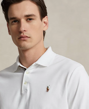 Polo Ralph Lauren Men's White Classic Fit Long Sleeve Polo Shirt White Large