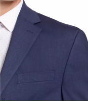 Izod Mens Classic fit 2 Piece Suit 40 S / 34 Waist Blue Solid Stretch