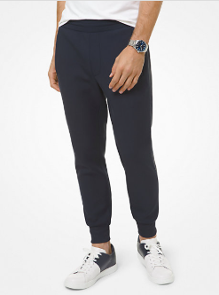 Michael Kors Men's Ribbed  Knit Joggers Sweatpants Navy Blue Medium