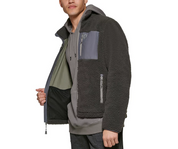 BASS OUTDOOR Men's Highline Trail Full Zip Fleece Jacket Grey XL