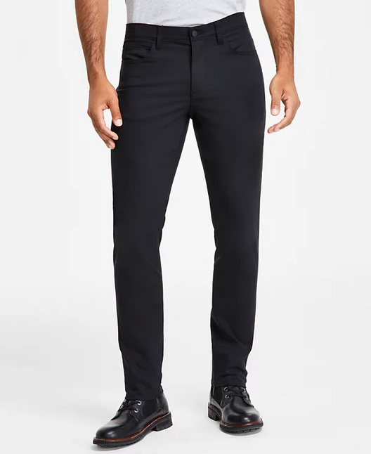 Calvin Klein Men's CK Move 365 Slim Fit Performance Stretch Pants Black 29 x 30