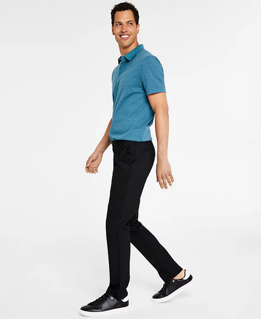 Calvin Klein Men's Slim Fit Modern Stretch Chino Pants Black 32 x 34