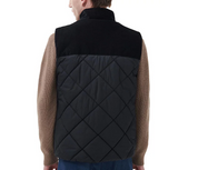 Barbour Men's Elmwood Colorblocked Embroidered Vest Black Medium