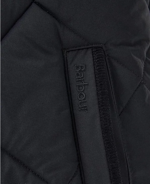 Barbour Men's Elmwood Colorblocked Embroidered Vest Black Medium