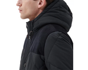 Barbour Men's Elmwood Box Quilted Hooded Full Zip Parka Coat Black Small