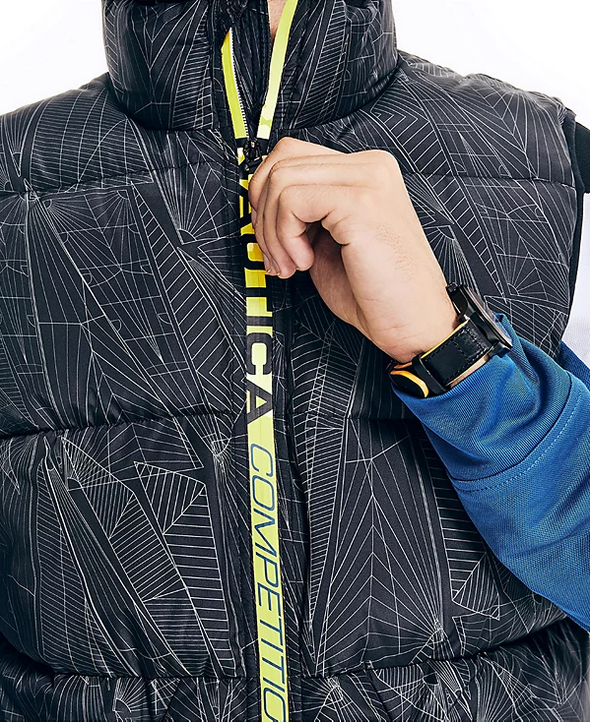 Nautica Men's Competition Sustainably Crafted Tempasphere Vest Black Small