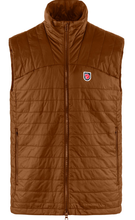 Fjallraven Mens Expedition X Latt Full Zip Vest Brown Large