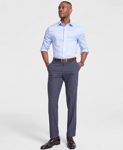 Tommy Hilfiger Mens Modern fit Casual Pants 38 / 32 Grey Plaid