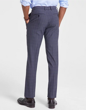 Tommy Hilfiger Mens Modern fit Dress Pants 38 / 34 Grey Blue Plaid Stretch