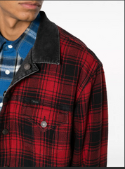Polo Ralph Lauren Men's Reversible Denim Flannel Trucker Jacket Small Black