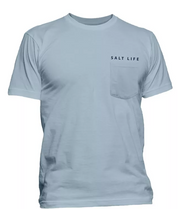 Salt Life Mens Regular fit Short Sleeve T-Shirt Shirt Medium Blue Solid