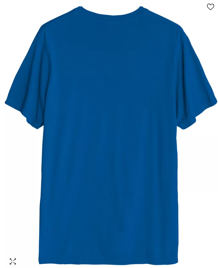 Hybrid Mens Regular fit Short Sleeve T-Shirt Shirt Small Blue Solid
