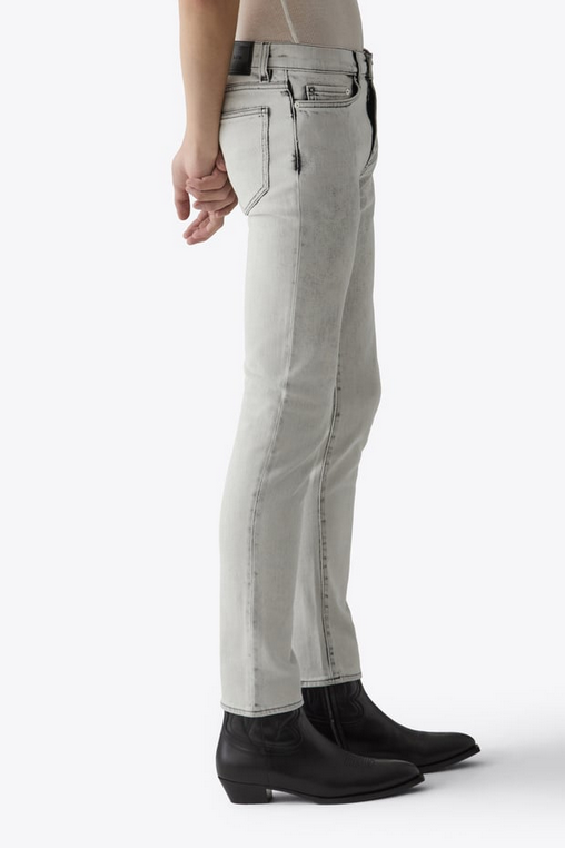 Blk Dnm Mens Slim Fit Jeans Bleached White 33 x 32