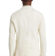 Hugo Boss Mens Hanry Slim Fit Raw Edge Two Button Sport Coat 42R White