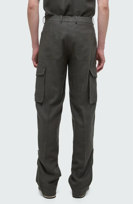 Helmut Lang Mens Regular Fit Cargo Pants 33 x 33 Grey Solid